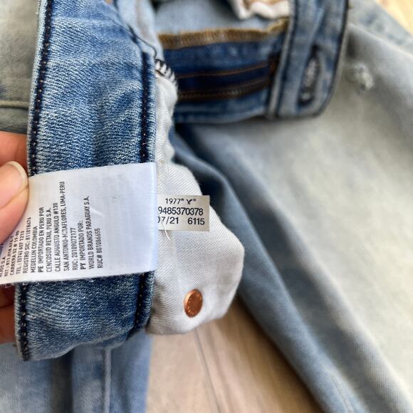 American Eagle Airflex + Temp Tech Athletic Skinny Distressed Jeans Size W28 L28 - Picture 11 of 12